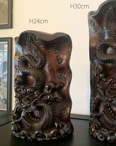 バリ カービング（木彫り） ウッド 　ドラゴン（龍）：アジアンモダン家具雑貨　プレノズ