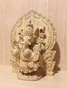 バリ カービング（木彫り） ウッド 　ガネーシャ （開運・風水）：アジアンモダン家具雑貨　プレノズ