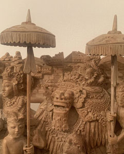 バリ カービング（木彫り）パネル　バロンダンス：アジアンモダン家具雑貨　プレノズ