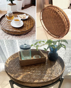 アジアン雑貨　アジアン家具　ミャンマーラタン　クラシック　トレーテーブル